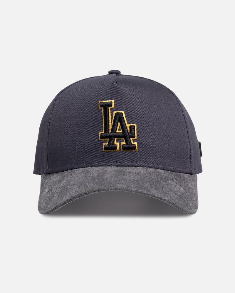 New Era Los Angeles Dodgers 'Suede Visor' 9FORTY A-Frame Snapback Graphite