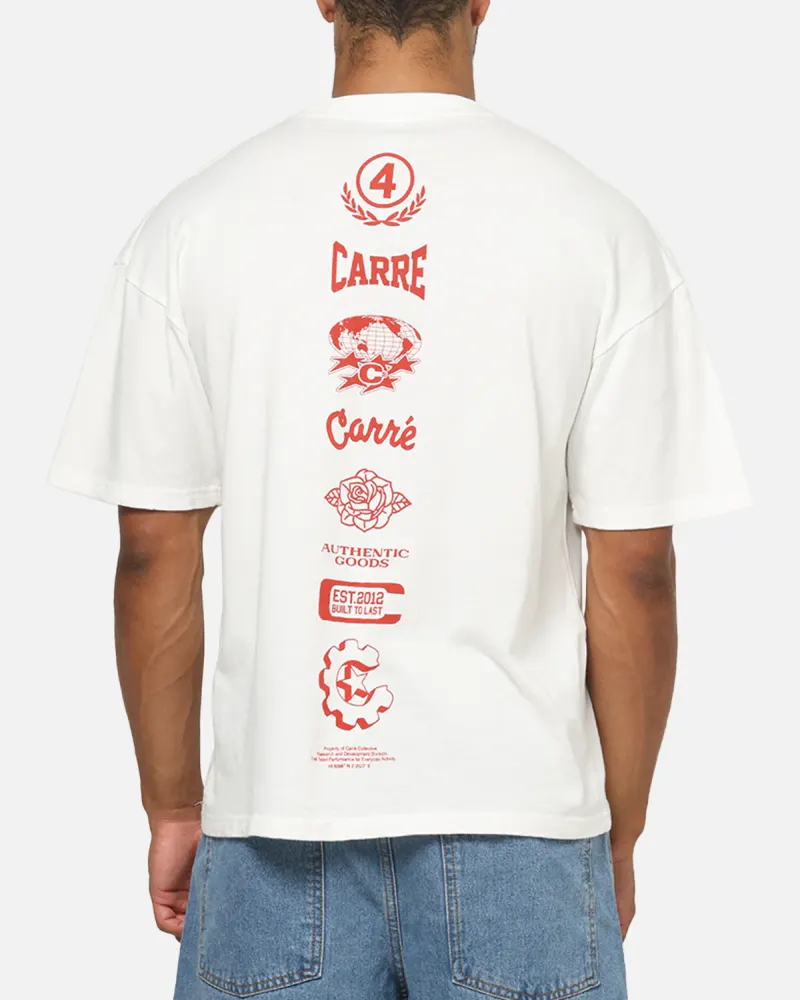 Carre Stacked Logo T-Shirt Off White