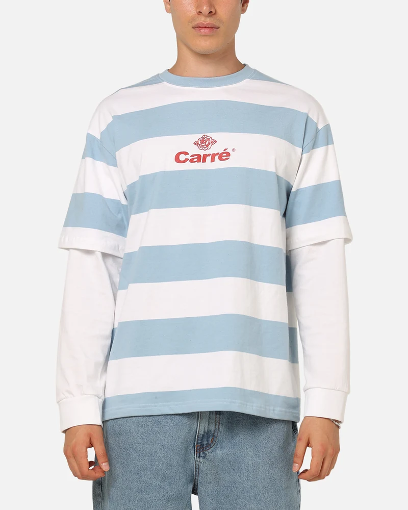 Carre Club Stripe Long Sleeve T-Shirt Blue Stripe