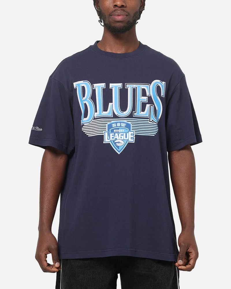 Mitchell & Ness New South Wales Blues We Bleed Blue T-Shirt Navy