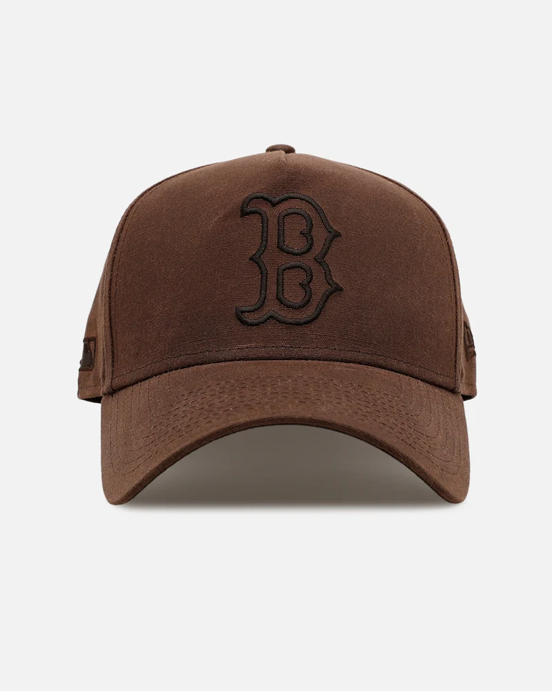 New Era Boston Red Sox 'Waxed Canvas QS' 59FORTY A-Frame Fitted Brown