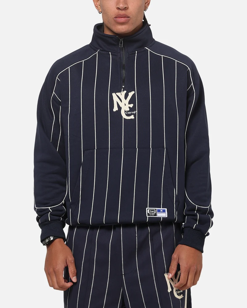 Carre New York City Series Quarter Zip Crewneck Navy