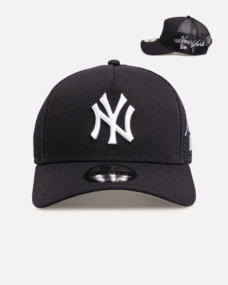 New Era New York Yankees 9FORTY A-Frame Trucker Snapback Navy