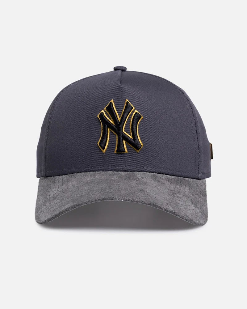 New Era New York Yankees 'Suede Visor' 9FORTY A-Frame Snapback Graphite