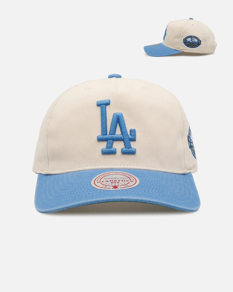 Mitchell & Ness Los Angeles Dodgers 'Washed Cotton' Deadstock Snapback Off White