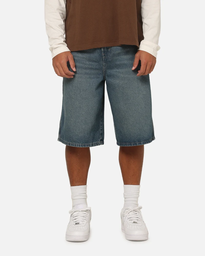 Dickies Denim 13" Loose Jean Shorts Khaki Tinted Blue