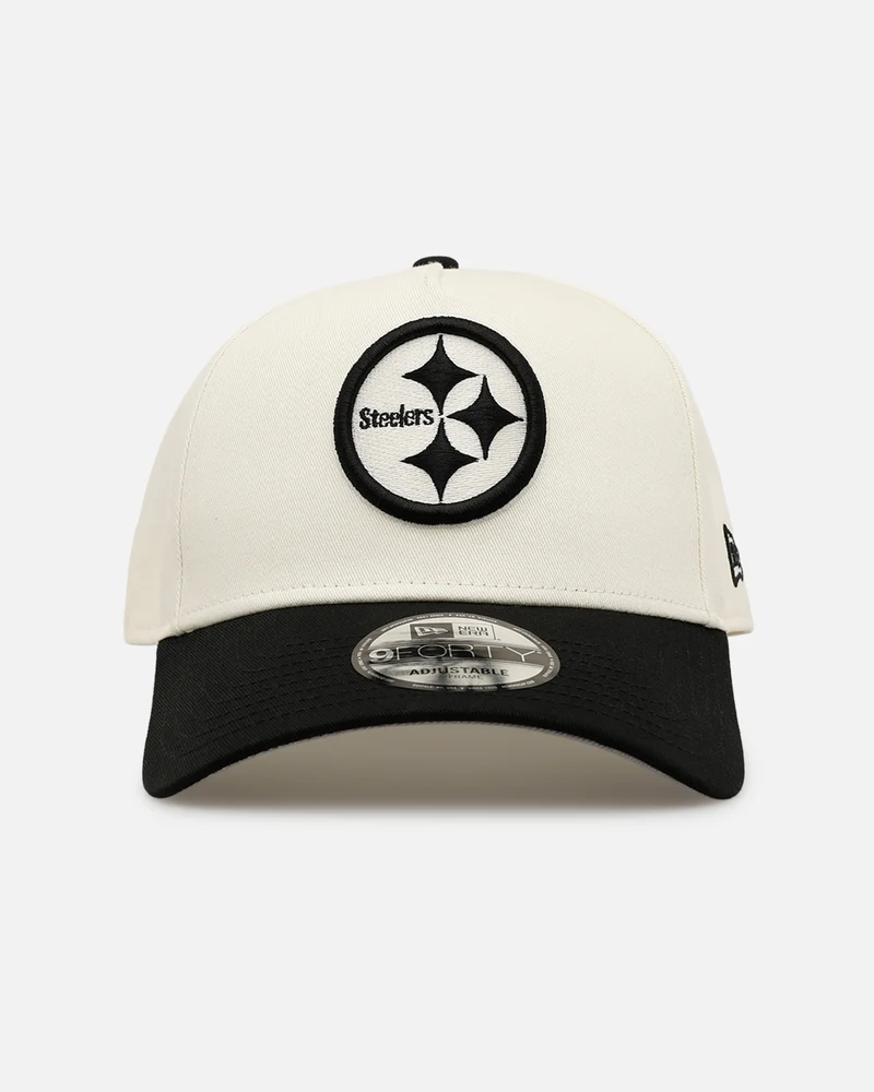 New Era Pittsburgh Steelers 'Easy Chrome Black' 9FORTY A-Frame Snapback Chrome/Black