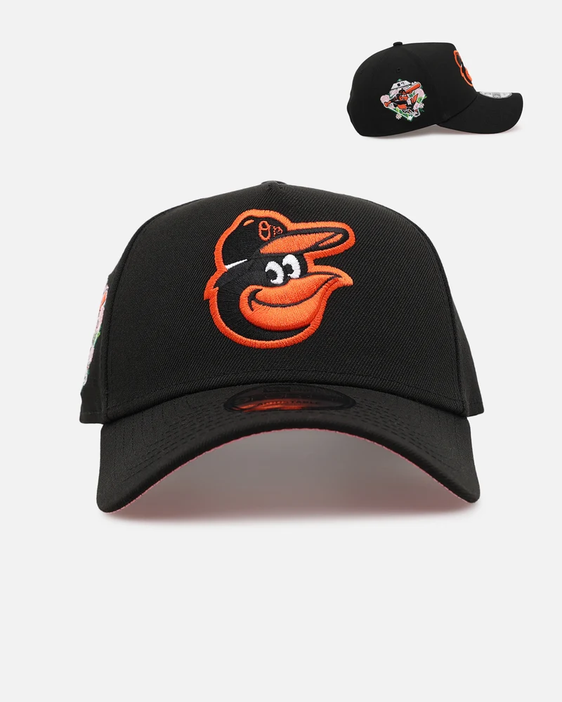 New Era Baltimore Orioles 'Floral Side Patch' 9FORTY A-Frame Snapback Official Team Color