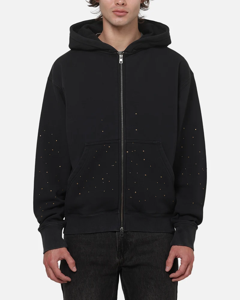 Saint Morta Medici Zip Hoodie Washed Black