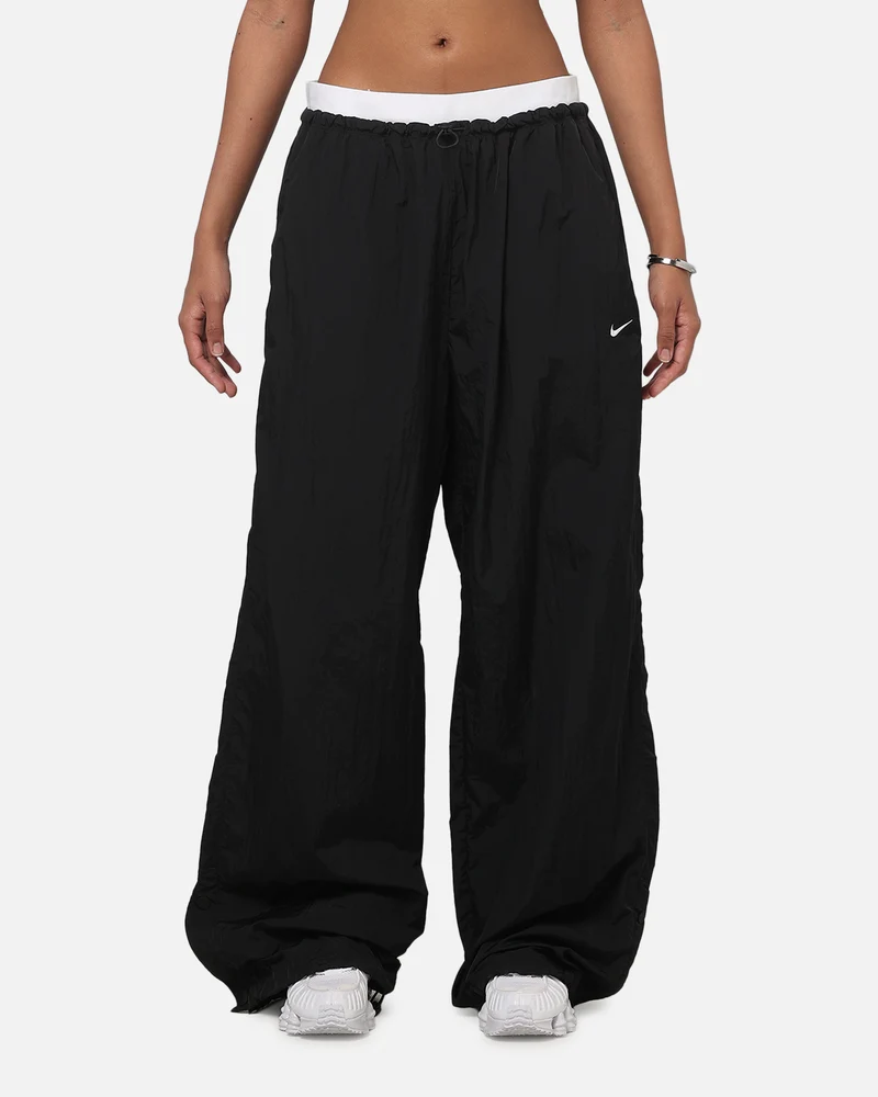 Nike Women's Sportswear Loose High-Waisted Parachute Pants Black/Black/White