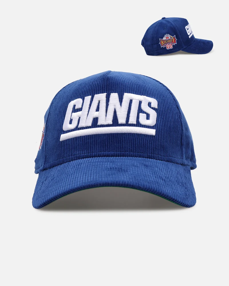 New Era New York Giants 'NFL Kickoff Cord' 9FORTY A-Frame Snapback Official Team Color