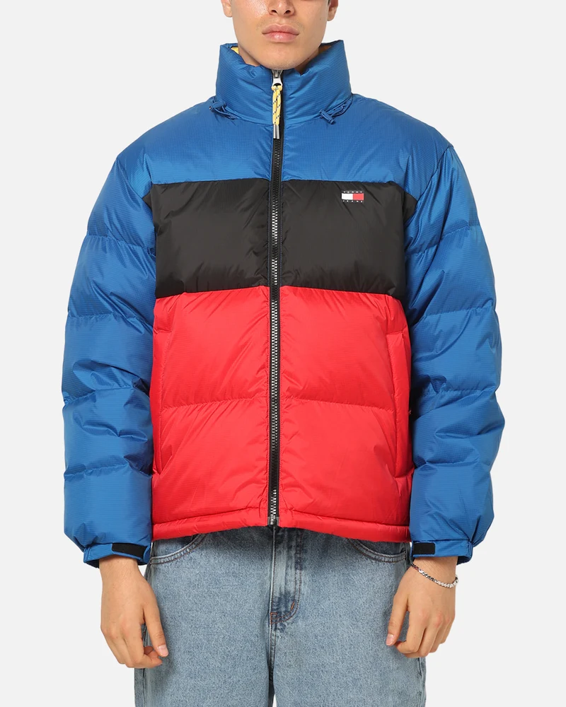 Tommy Jeans Alaskha Colourblock Puffer Jacket Indigo