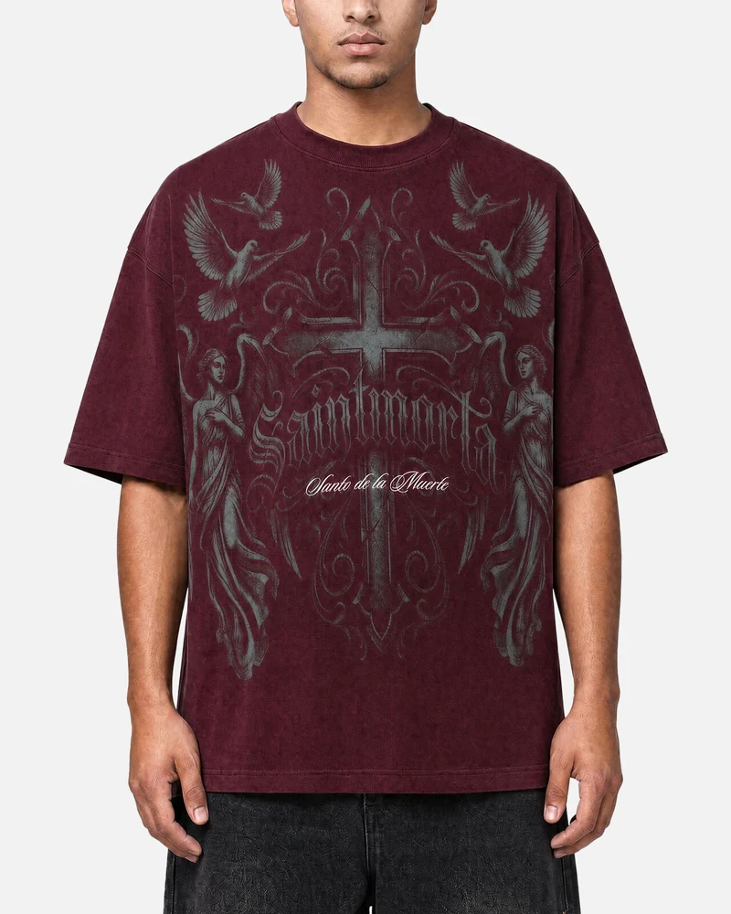 Saint Morta Renaissance Boxy T-Shirt Pigment Washed