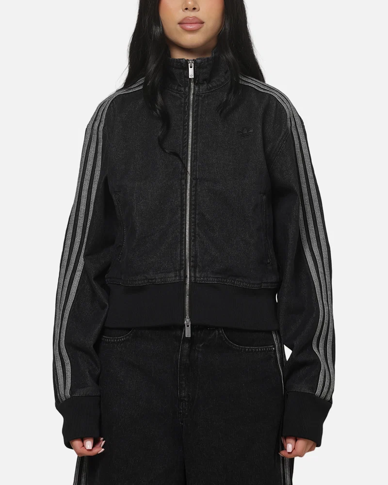 Adidas Women's Firebird Denim Track Jacket True Black