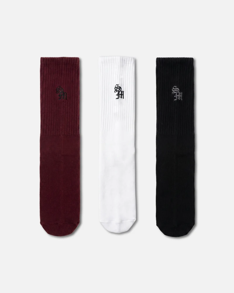 Saint Morta Athltc 3 Pack Socks Multi