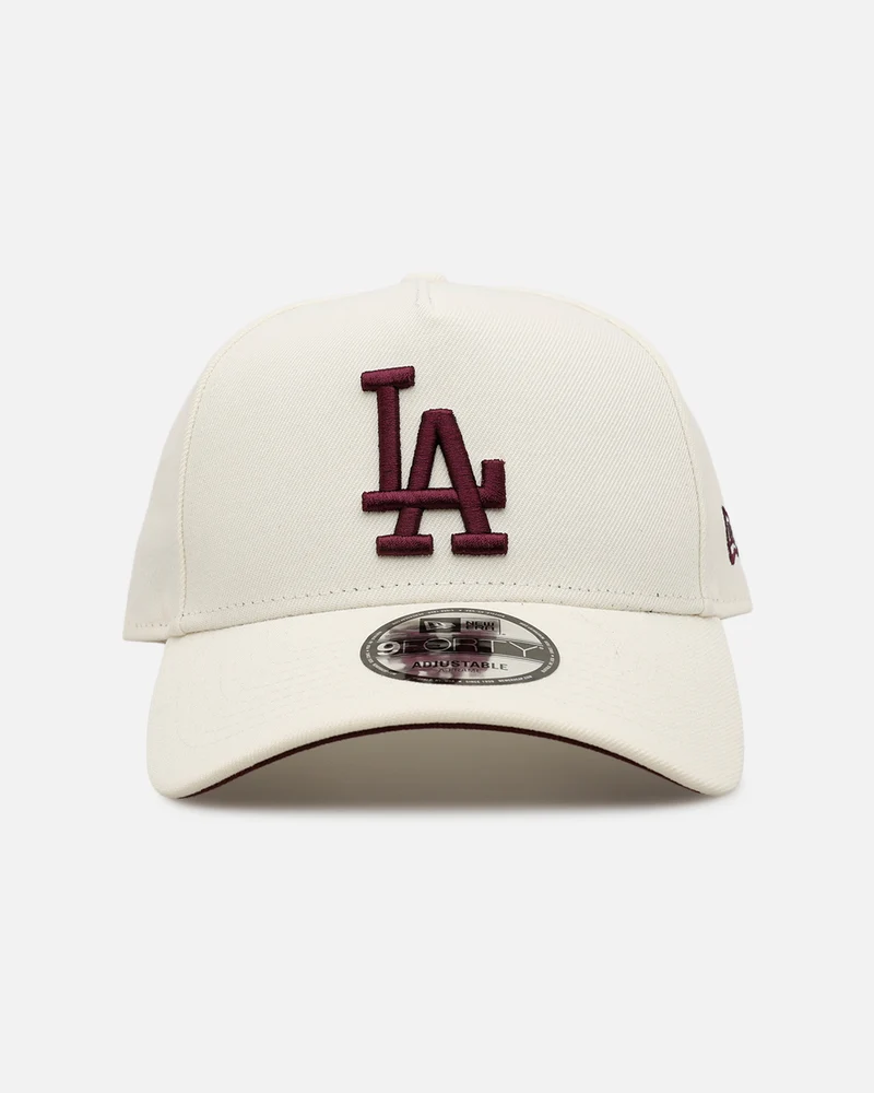 New Era Los Angeles Dodgers 'Too Clean 2.0' 9FORTY A-Frame Snapback Chrome/Maroon