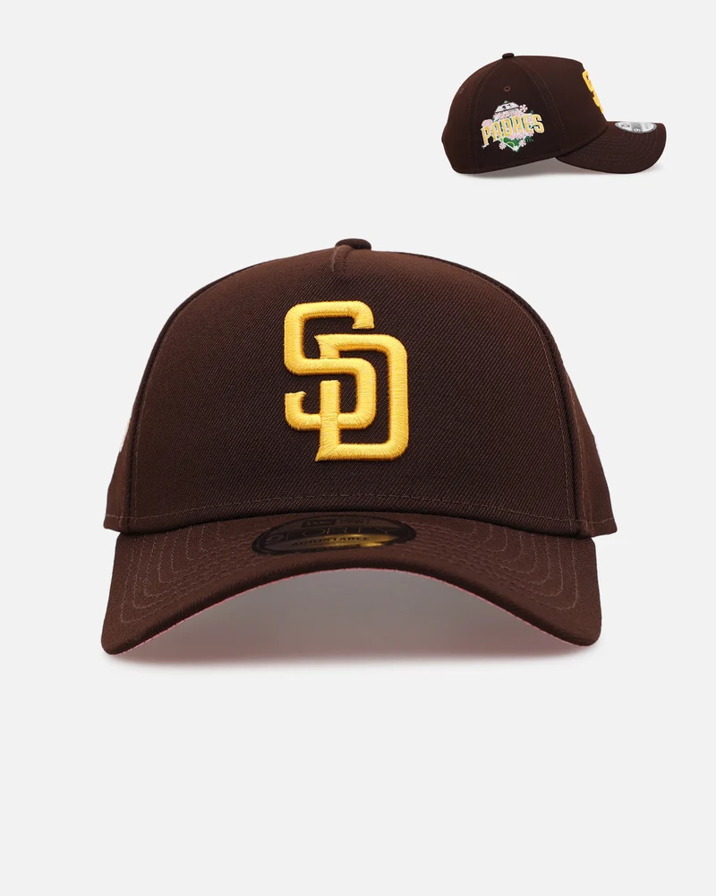 New Era San Diego Padres 'Floral Side Patch' 9FORTY A-Frame Snapback Official Team Color