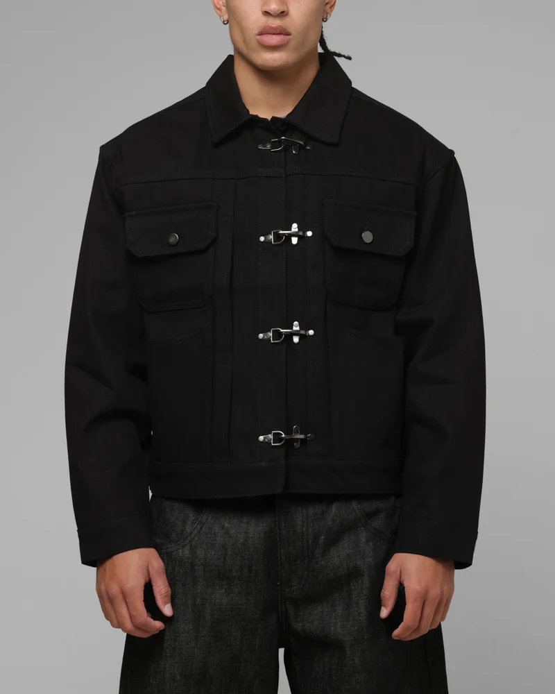 Loiter Hybrid Denim Jacket Black