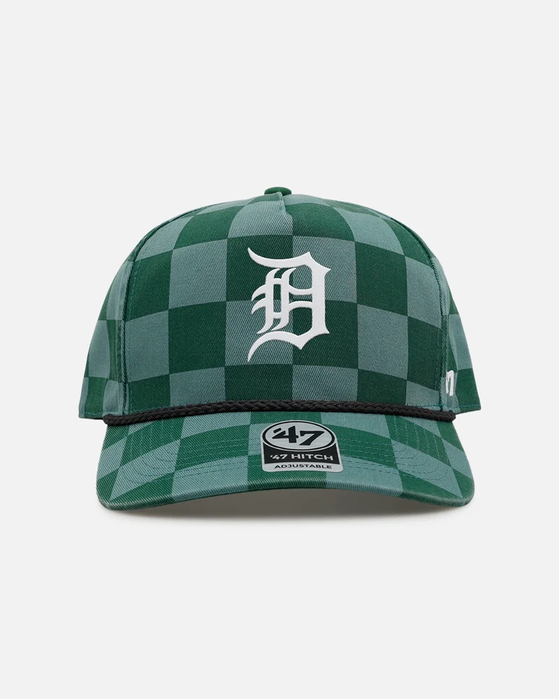 47 Brand Detroit Tigers 'Checkerboard' 47 Hitch Snapback Green