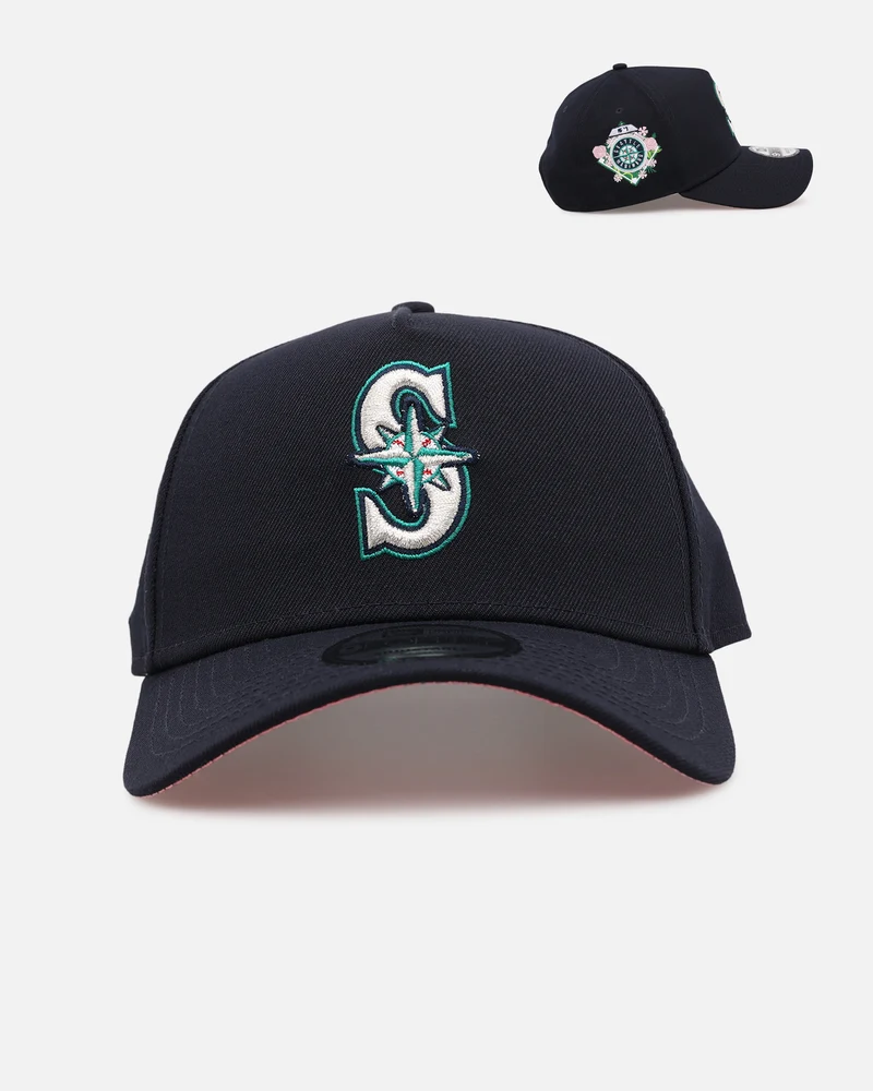 New Era Seattle Mariners 'Floral Side Patch' 9FORTY A-Frame Snapback Official Team Color
