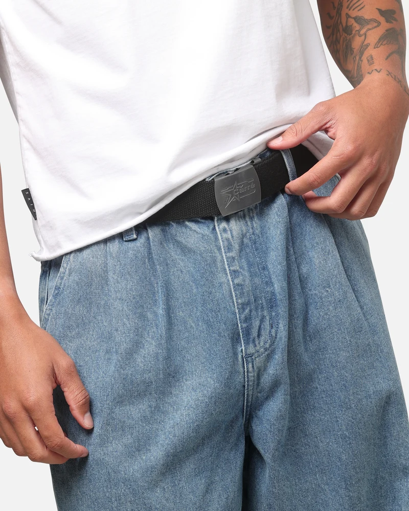 Carre C-Star Woven Belt Black