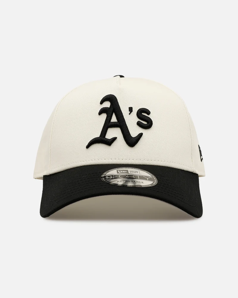 New Era Oakland Athletics 'Easy Chrome Black' 9FORTY A-Frame Snapback Chrome/Black