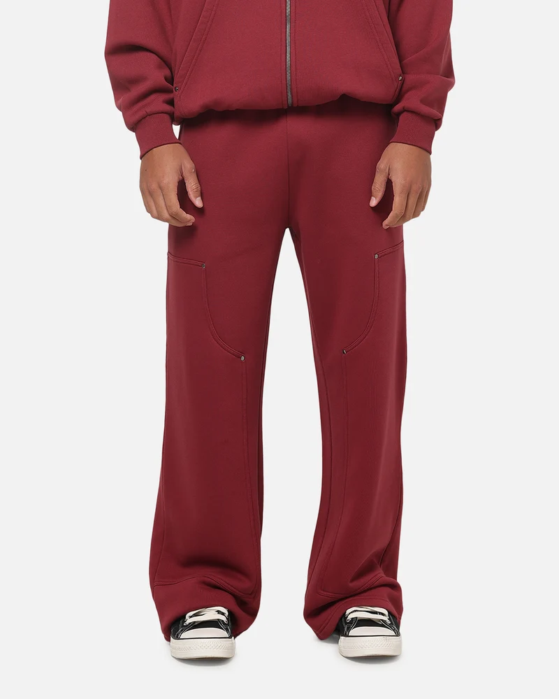 Carre Rivet Trackpants Burgundy