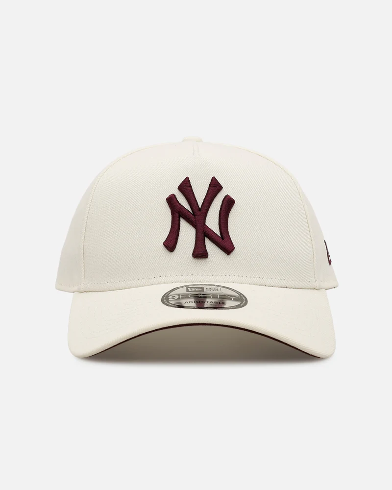 New Era New York Yankees 'Too Clean 2.0' 9FORTY A-Frame Snapback Chrome/Maroon