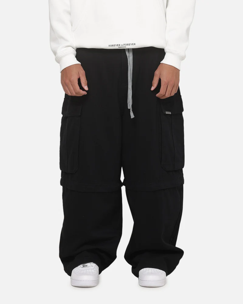 Saint Morta Umbra Super Baggy Cargo Pants Black