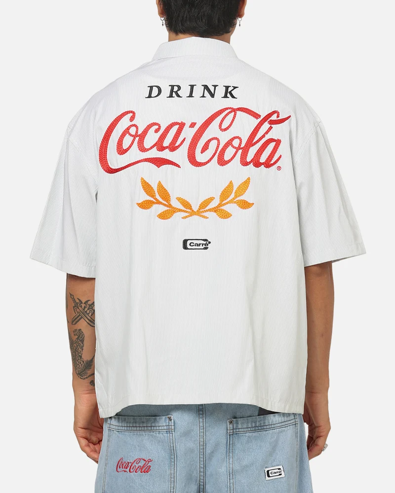Carre Carré X Coca Cola Road Pilot Button Up Shirt Green