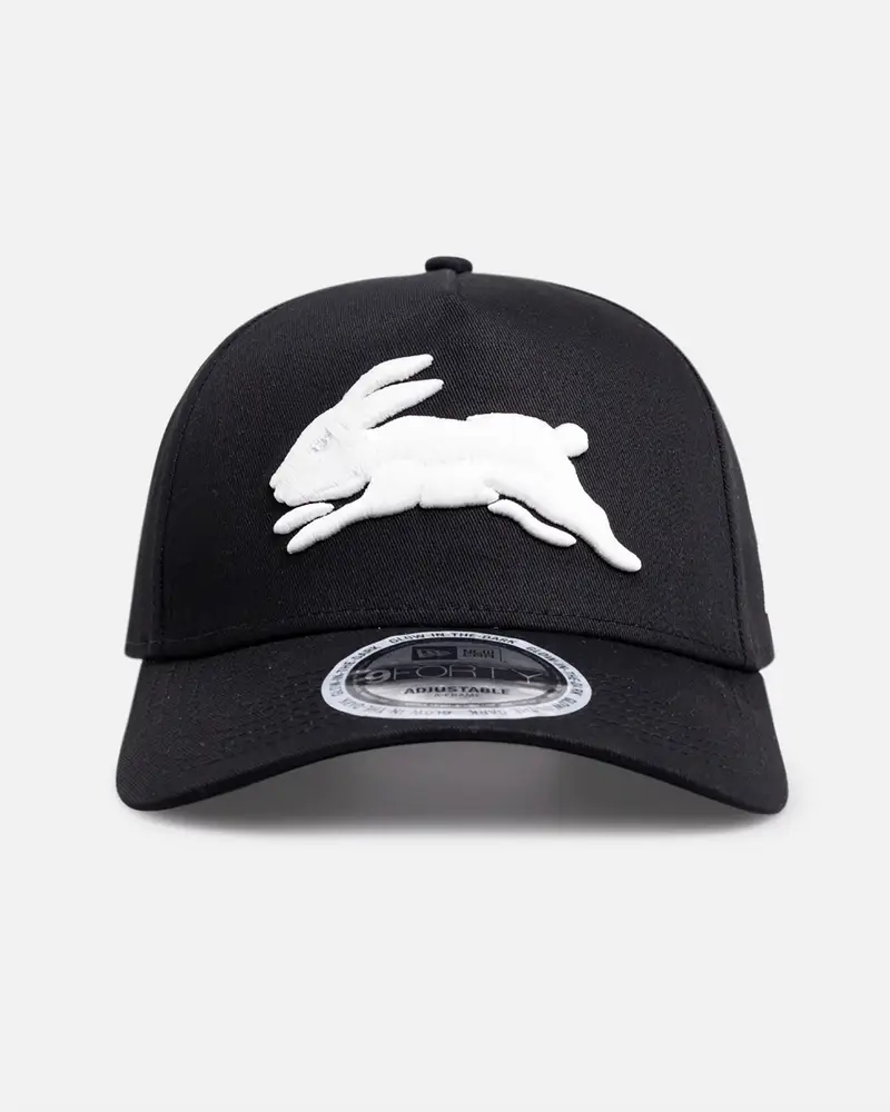 New Era South Sydney Rabbitohs 'NRL Glow In The Dark' 9FORTY A-Frame Snapback Black
