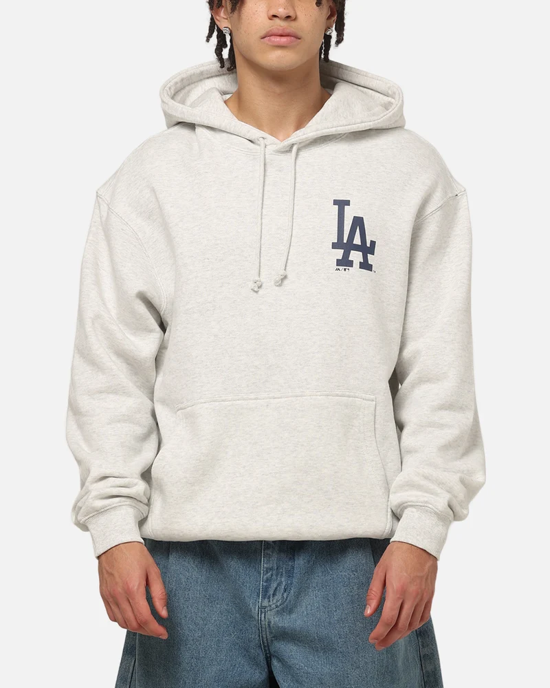 Majestic Athletic Los Angeles Dodgers Everteam Logo Hoodie Silver Marle