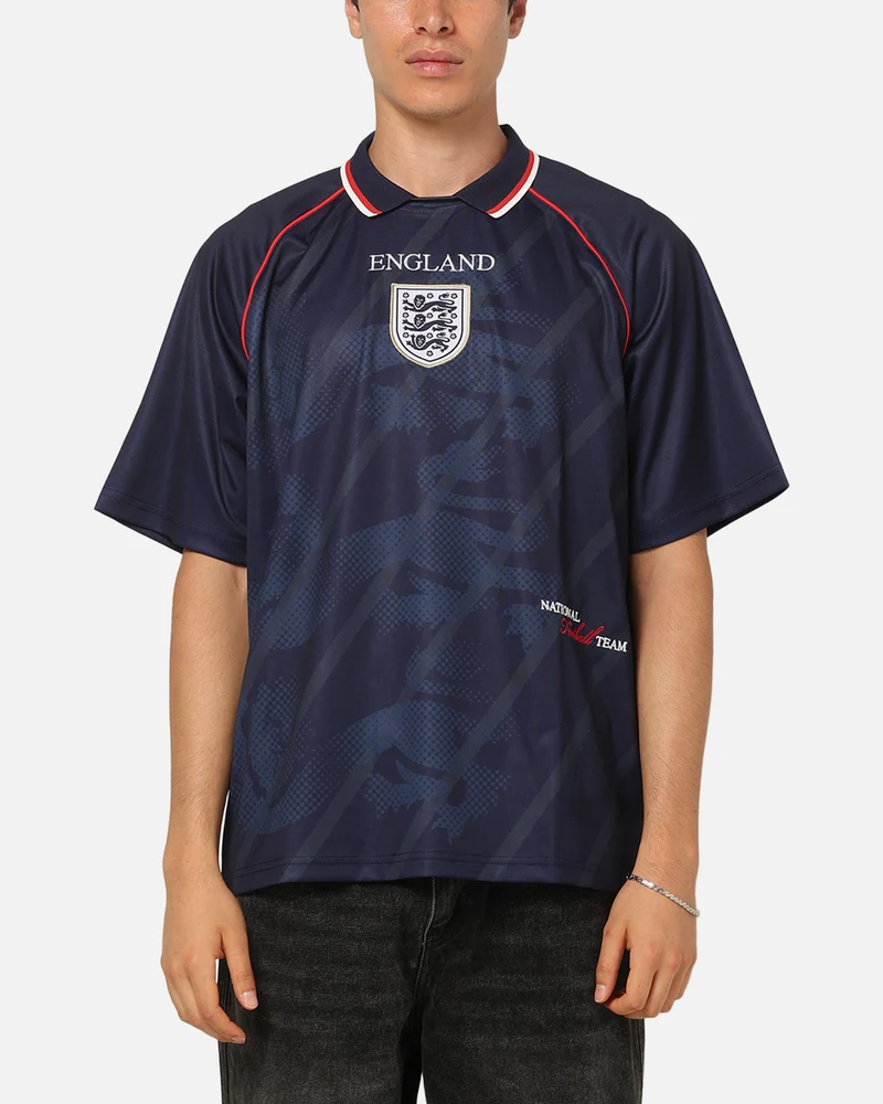Majestic Athletic England Mesh Jersey Navy