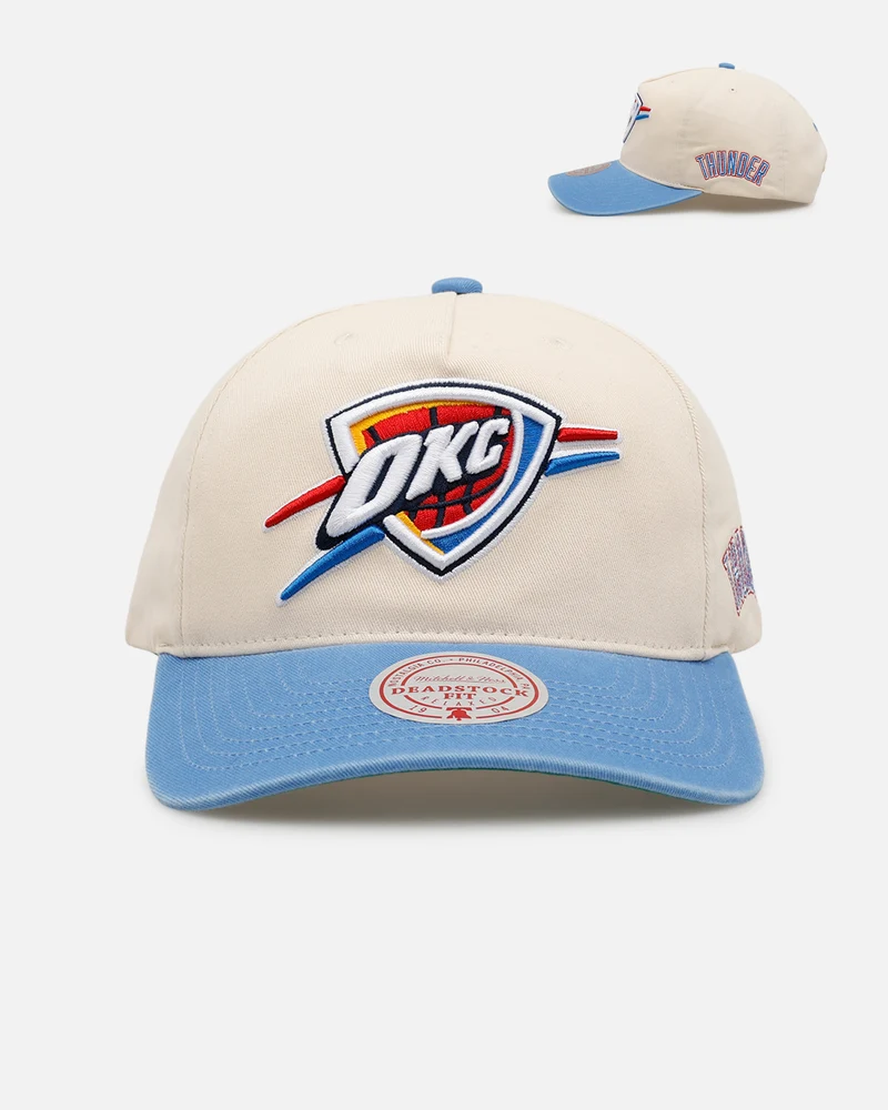 Mitchell & Ness Oklahoma City Thunder 'Washed Cotton' Deadstock Snapback Off White