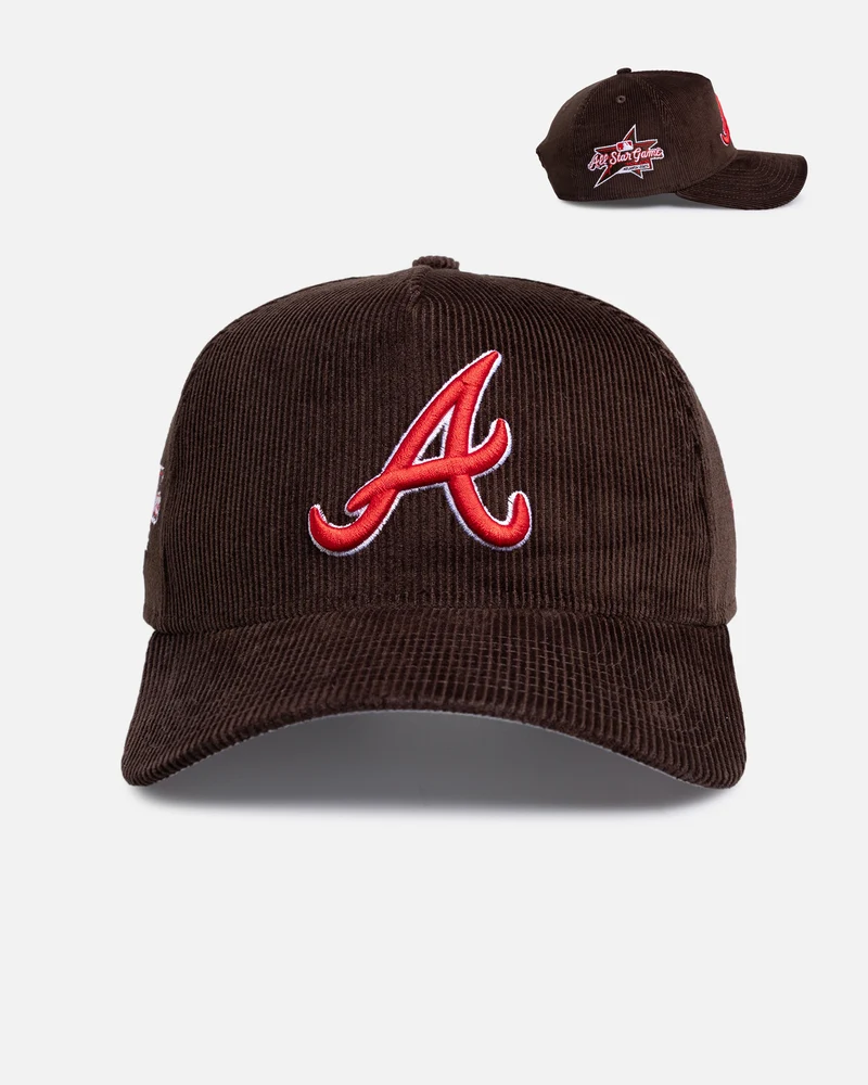 New Era Atlanta Braves 'Walnut Cord' 9FORTY A-Frame Snapback Walnut