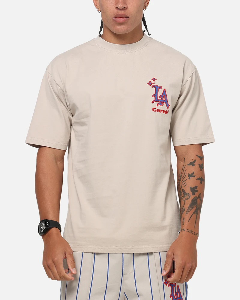 Carre Los Angeles City Series Heavyweight T-Shirt Grey/Blue