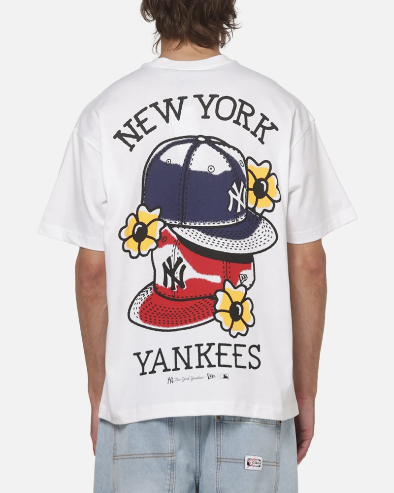 New Era New York Yankees MLB Old School T-Shirt White