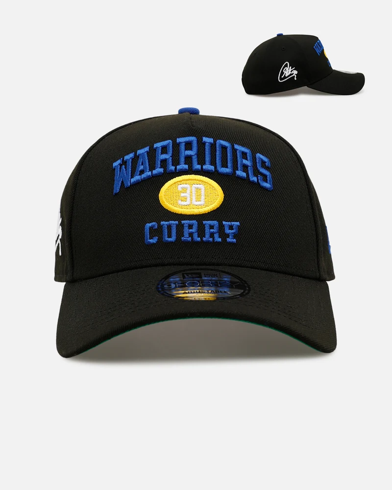 New Era Golden State Warriors 'NBA Signature' Curry #30 9FORTY A-Frame Snapback Official Team Color