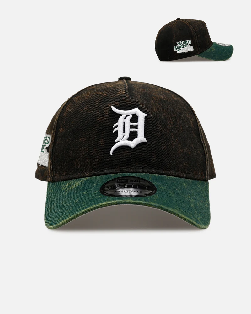 New Era Detroit Tigers 'Washed Green 2.0' 9FORTY A-Frame Snapback Black/Green