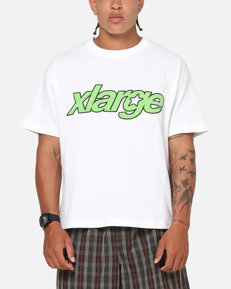 X-Large Italic Star Gorilla T-Shirt White