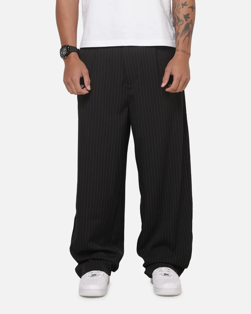 Carre Heritage Pleated Pants Pinstripe