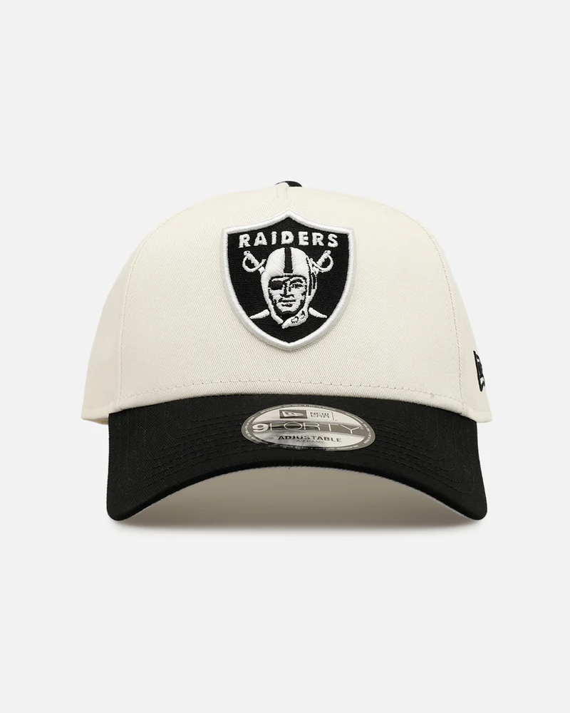 New Era Las Vegas Raiders 'Easy Chrome Black' 9FORTY A-Frame Snapback Chrome/Black