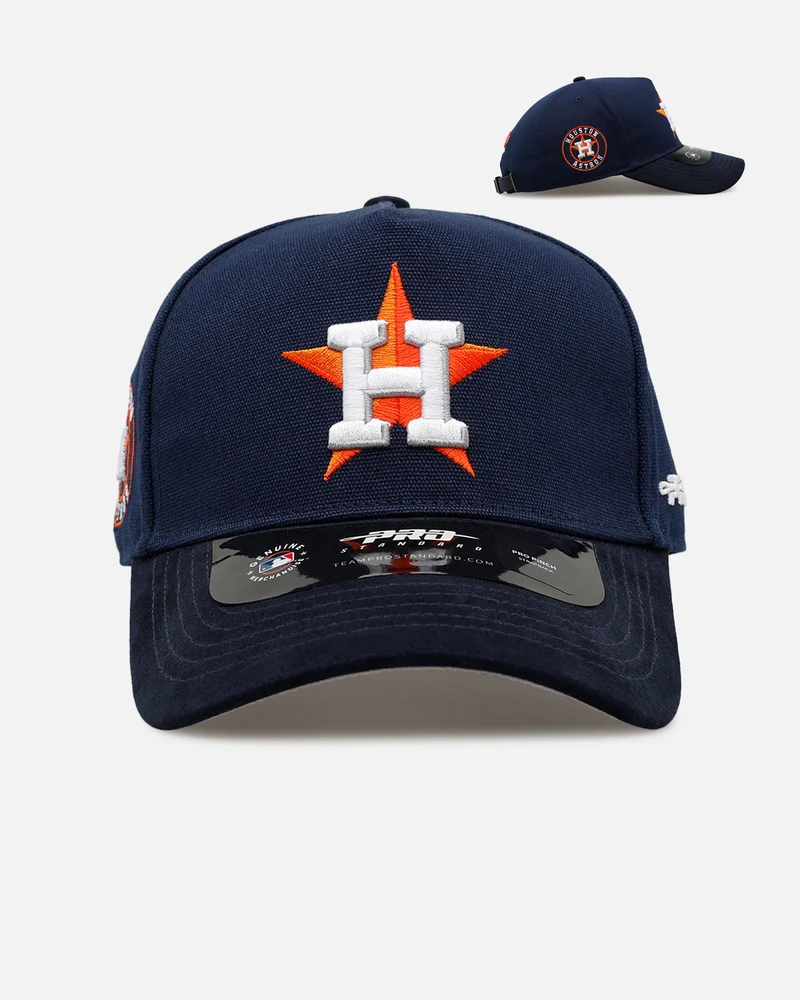 Pro Standard Houston Astros 'Team Color Suede' Pro Pinch Strapback Official Team Color