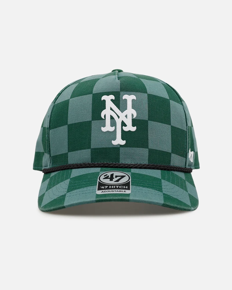 47 Brand New York Mets 'Checkerboard' 47 Hitch Snapback Green