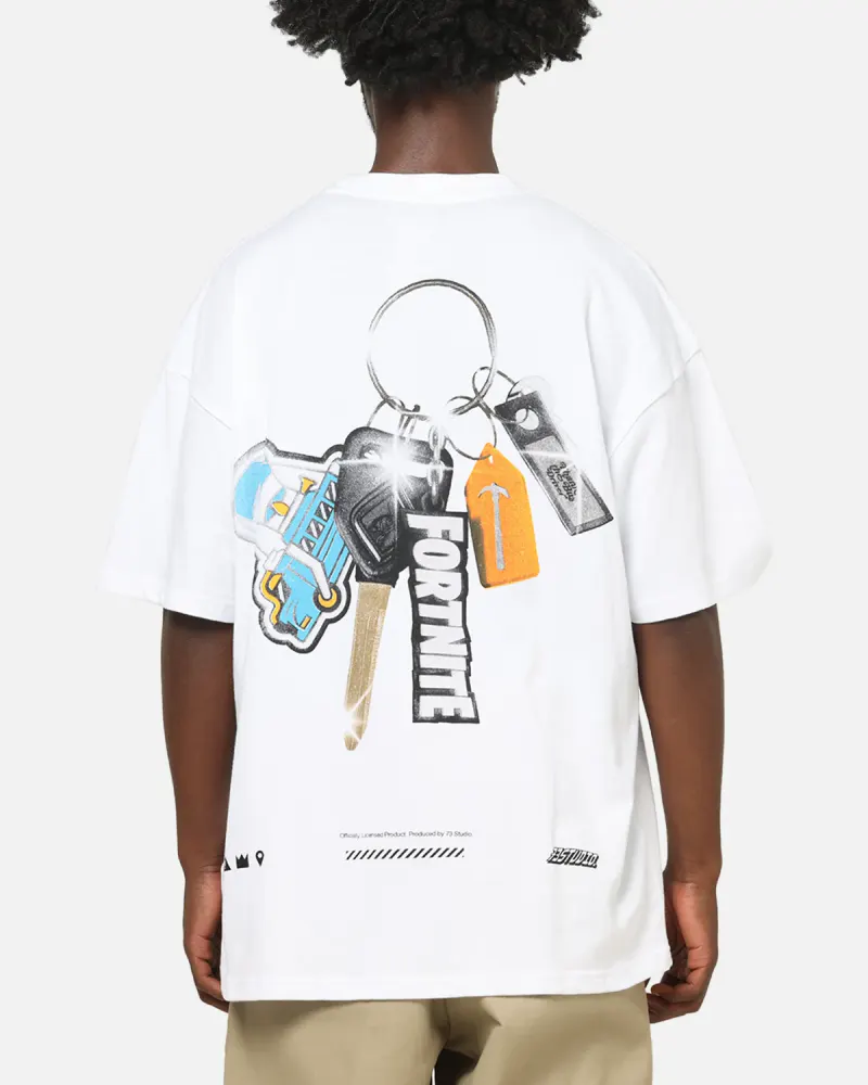 73Studio X Fortnite Thankyou Bus Driver T-Shirt White