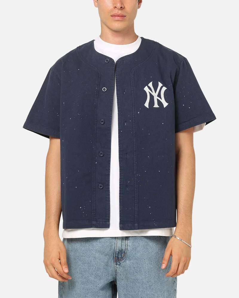 Majestic Athletic New York Yankees Splat Baseball T-Shirt Indigo