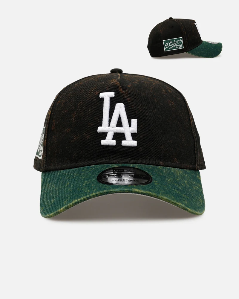 New Era Los Angeles Dodgers 'Washed Green 2.0' 9FORTY A-Frame Snapback Black/Green