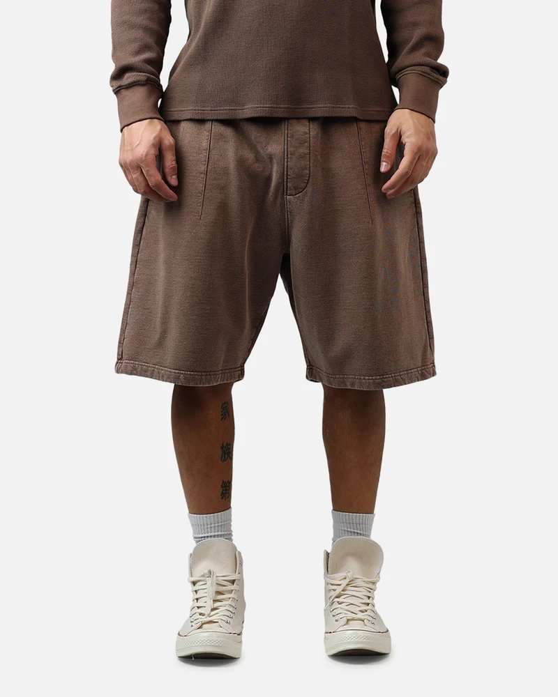 American Thrift Fleece Shorts Washed Brown