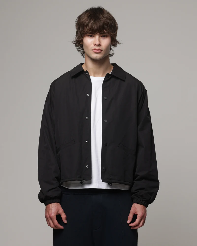 American Thrift Coaches Jacket Washed Black