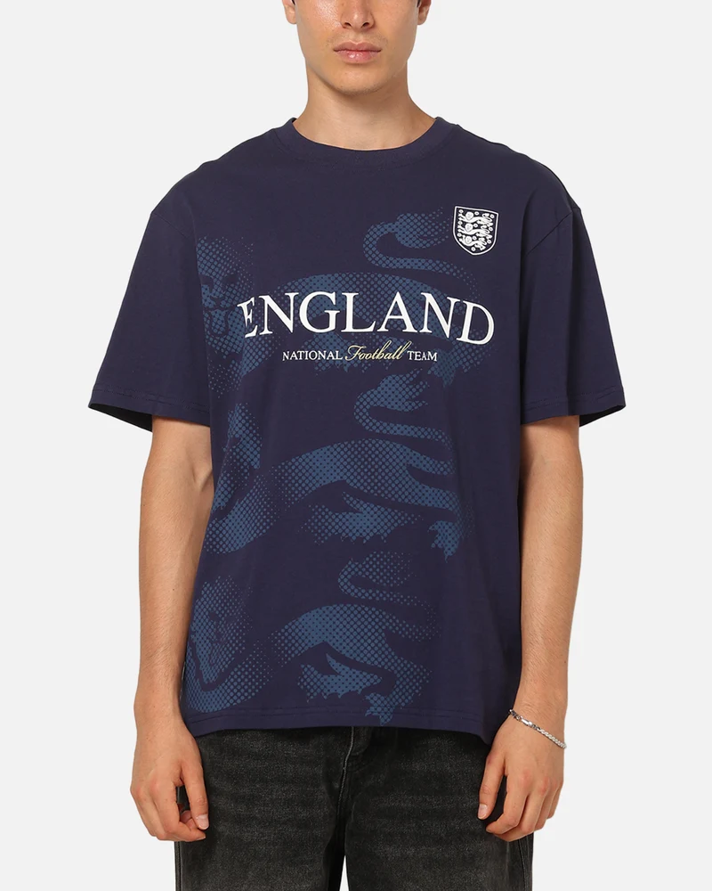 Majestic Athletic England Graphic T-Shirt Navy